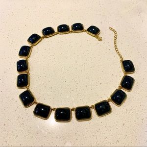 Vintage Kenneth Jay Lane KJL blue jelly cabochon